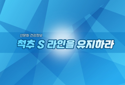 선仙문화 건강정보 (12) - 척추 S 라인을 유지하라